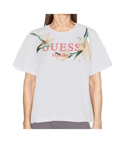 T-shirt Blanc Femme Guess W3GI43JA914 - L