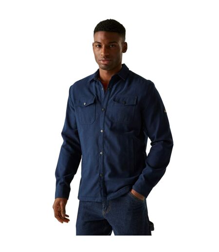 Surchemise Motif/style Uni Spennith Homme Bleu Marine Marron Regatta
