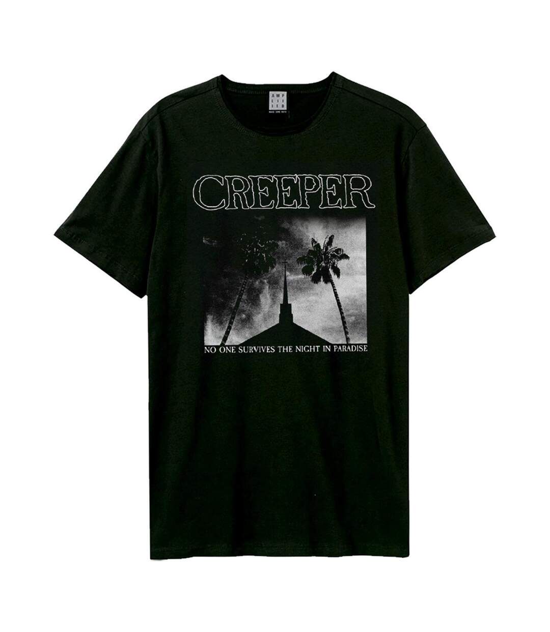 T-shirt night in paradise adulte noir Amplified-1