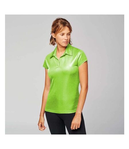 Kariban Proact Womens/Ladies Short Sleeve Performance Polo Shirt (Lime) - UTRW4247
