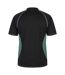 Haut De Rugby Manches Raglan Motif/style Panneau Contrasté Homme Noir Vert Gilbert-2