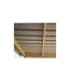 Chalet en bois profil aluminium contemporain avec extension 30.16 m² Avec gouttière