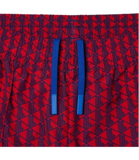Pantalon De Jogging Motif/style Géométrique Femme Rouge Bleu Foncé Imprimé Lacoste