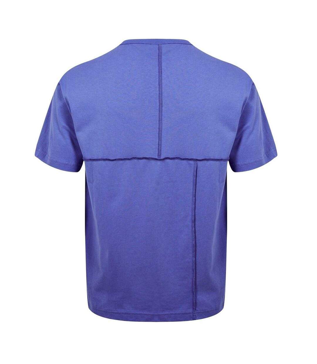 T-shirt Motif/style Coutures Apparentes Merson Homme Bleu Iris Chiné Nicce-3