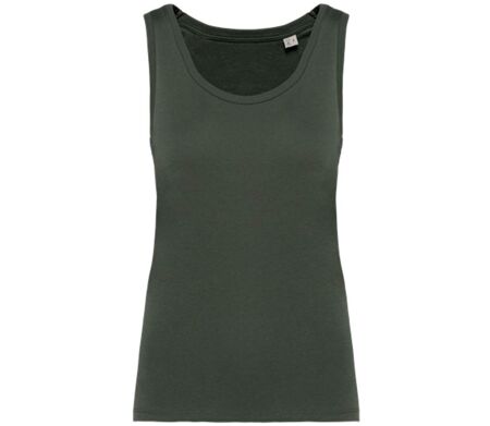 Débardeur écoresponsable - Femme - PAT341 - vert kaki