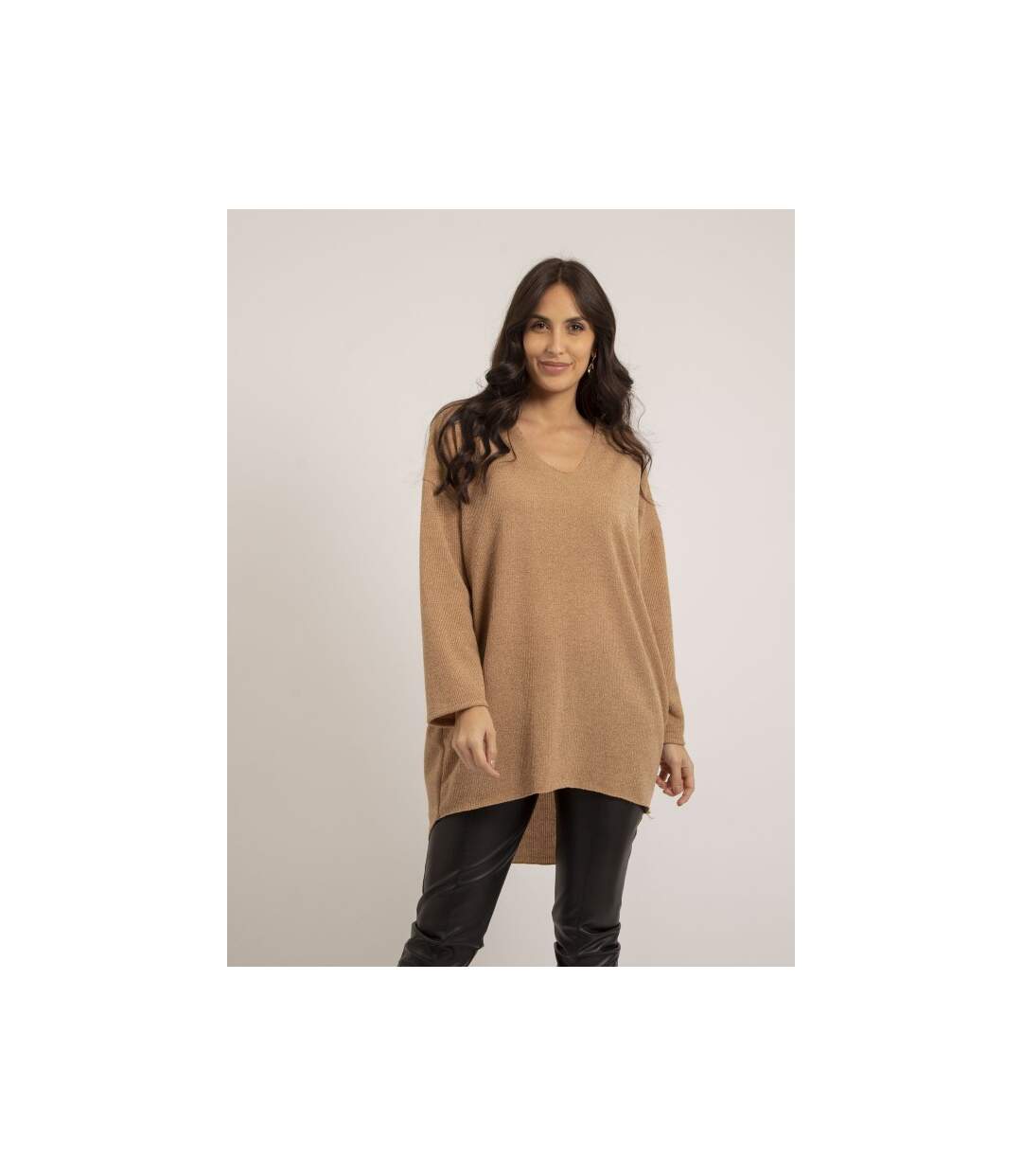 Pull fin long col V KUPRA - Dona X Lisa-1