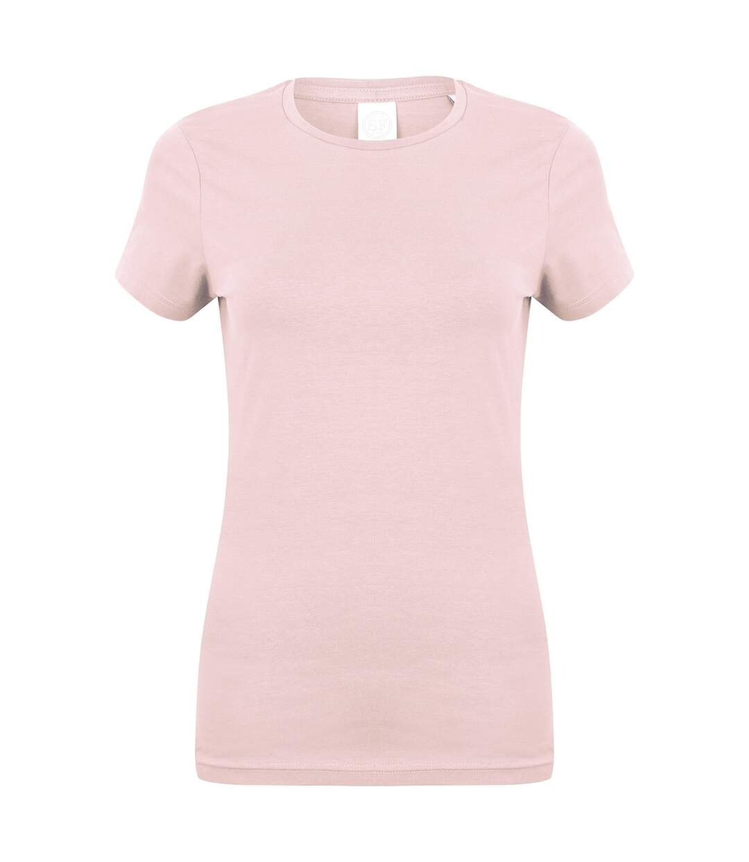 Feel good t-shirt étirable à manches courtes femme rose pâle Skinni Fit