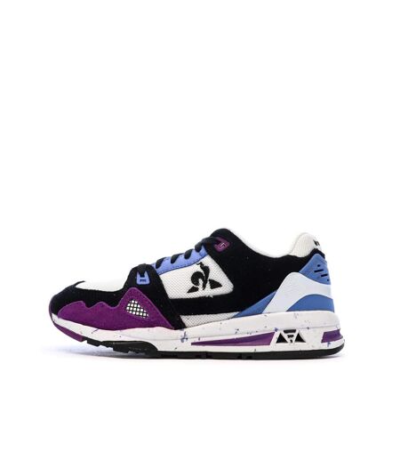 Baskets noires/blanches/bleu femme le coq sportif r1100 nineties