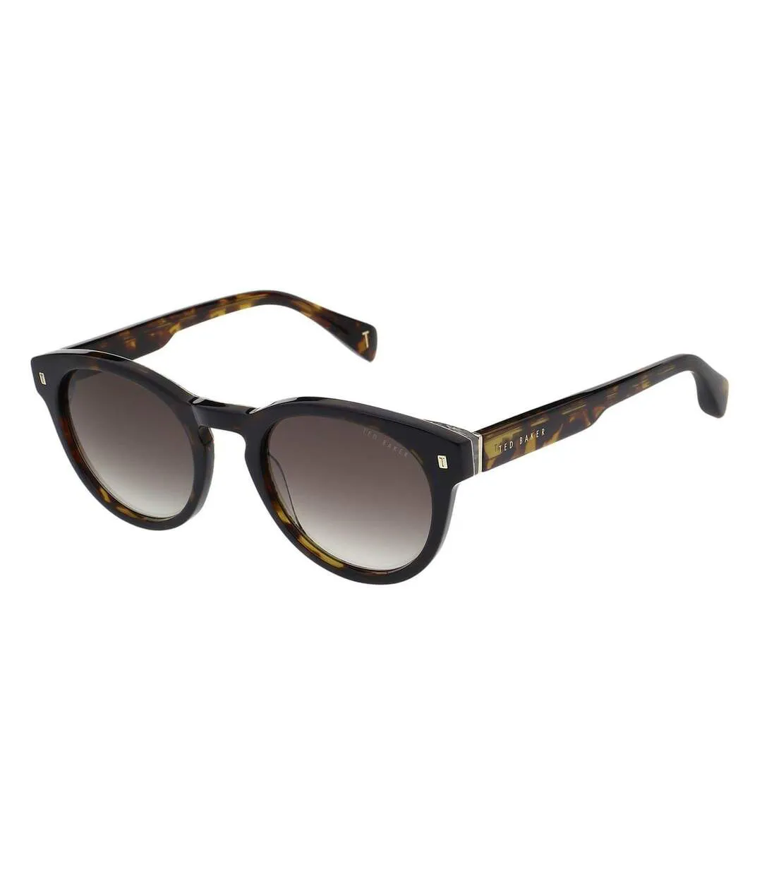 Unisex Adult Bak Dax Round Sunglasses One Size Tortoise Flecked Ted Baker-3