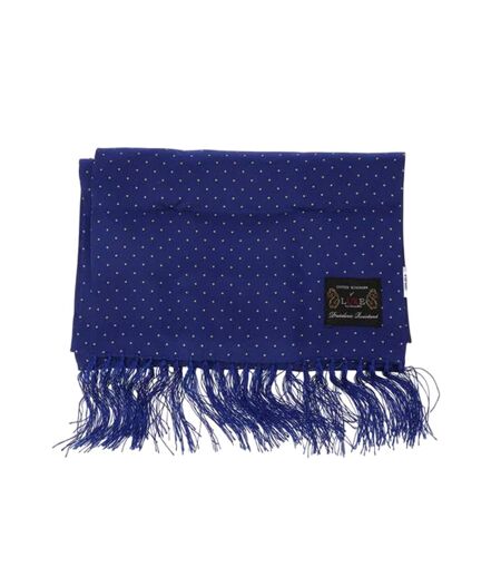 Unisex Adult Dotted Midweight Scarf One Size Royal Blue Luke