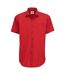 Chemise À Manches Courtes Smart Homme Rouge Profond B&C-1
