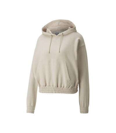 Sweat à capuche Beige Femme Puma Her Hdy - L