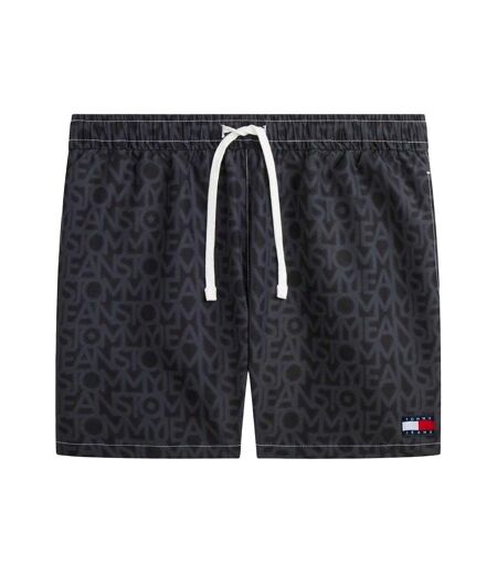 Short De Bain Motif/style Imprimé Homme Noir Tommy Hilfiger