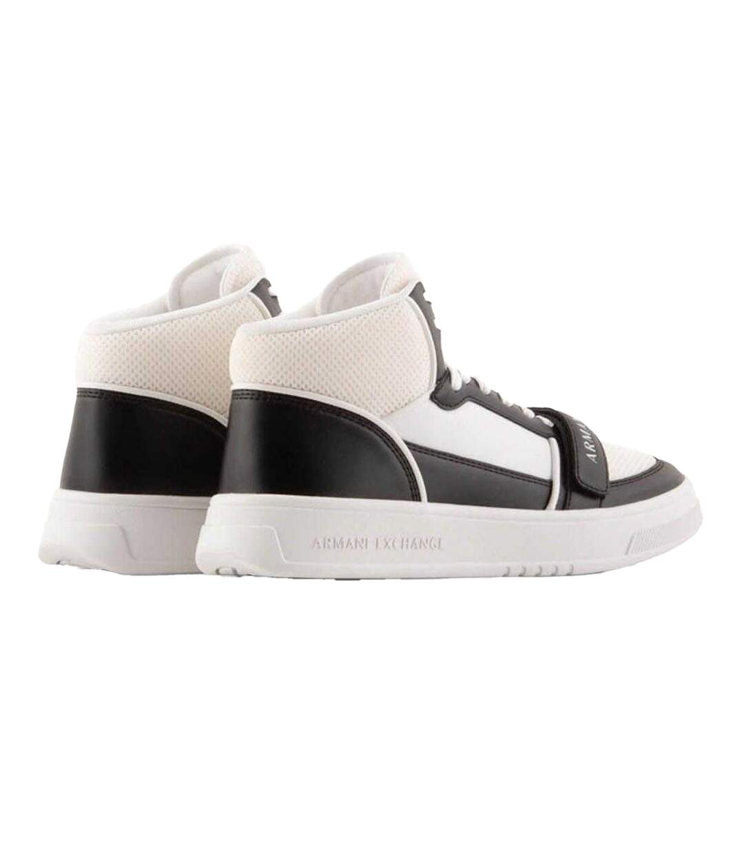 Baskets Homme Blanc Noir Armani Exchange-2