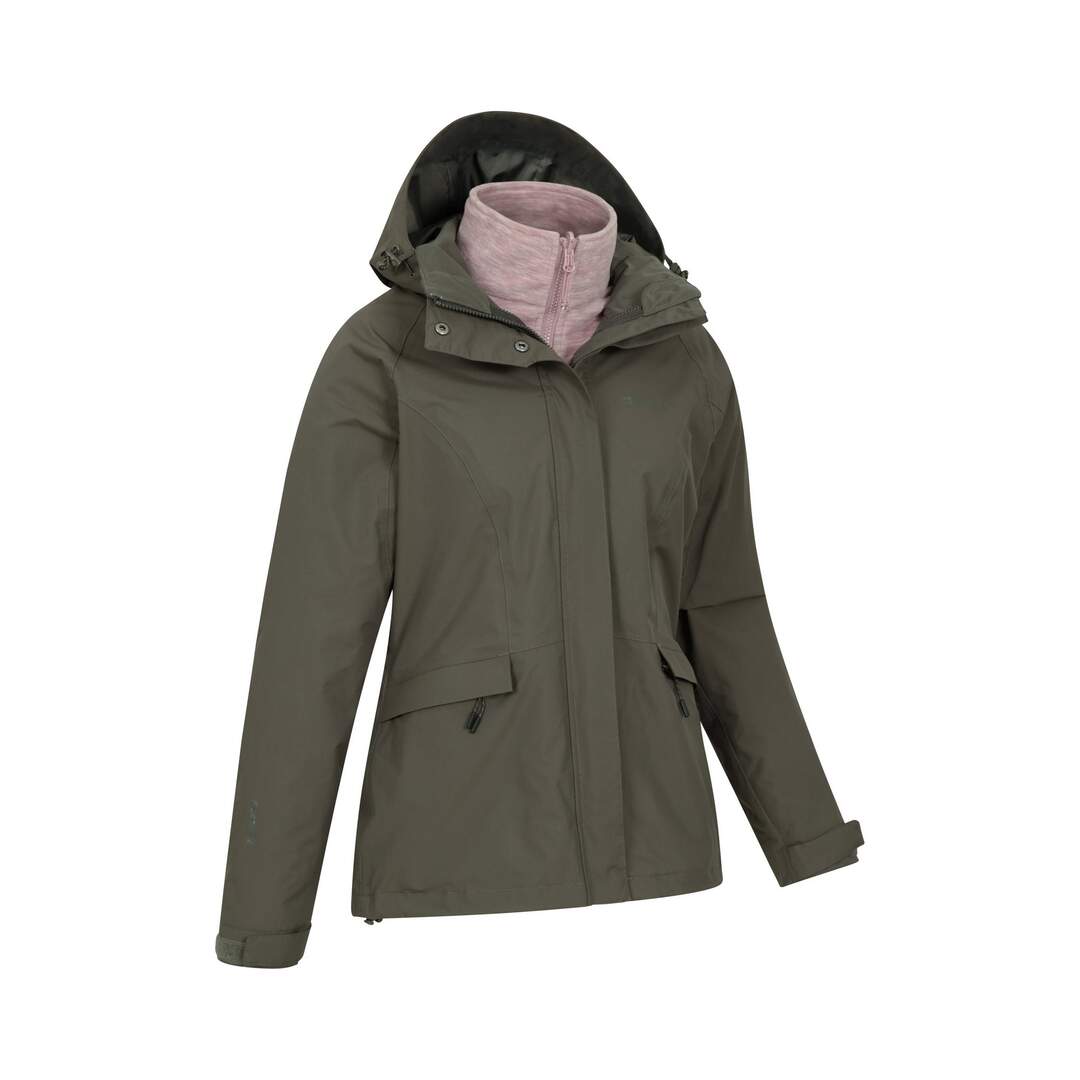 Veste imperméable thunderstorm femme vert kaki Mountain Warehouse-4