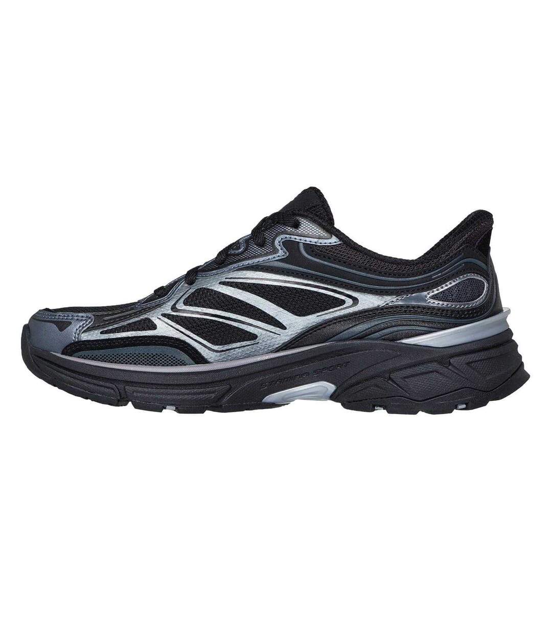 Baskets Motif/style Métallisé Femme Noir Skechers-2