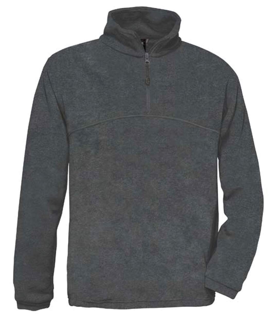 veste polaire ouverture 1/4 zip - FU704 - gris charcoal