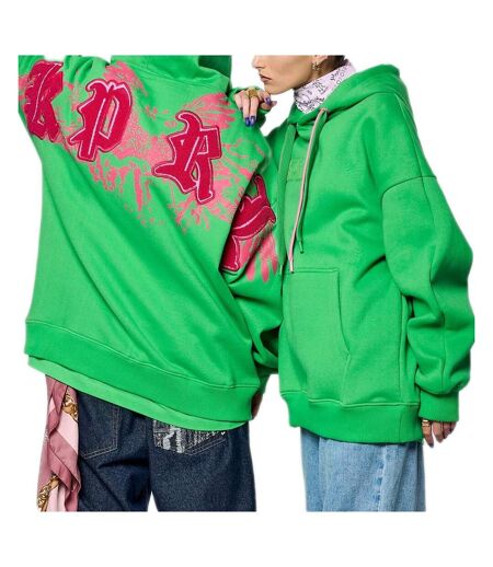 Sweat à capuche vert/rose homme kaporal salto