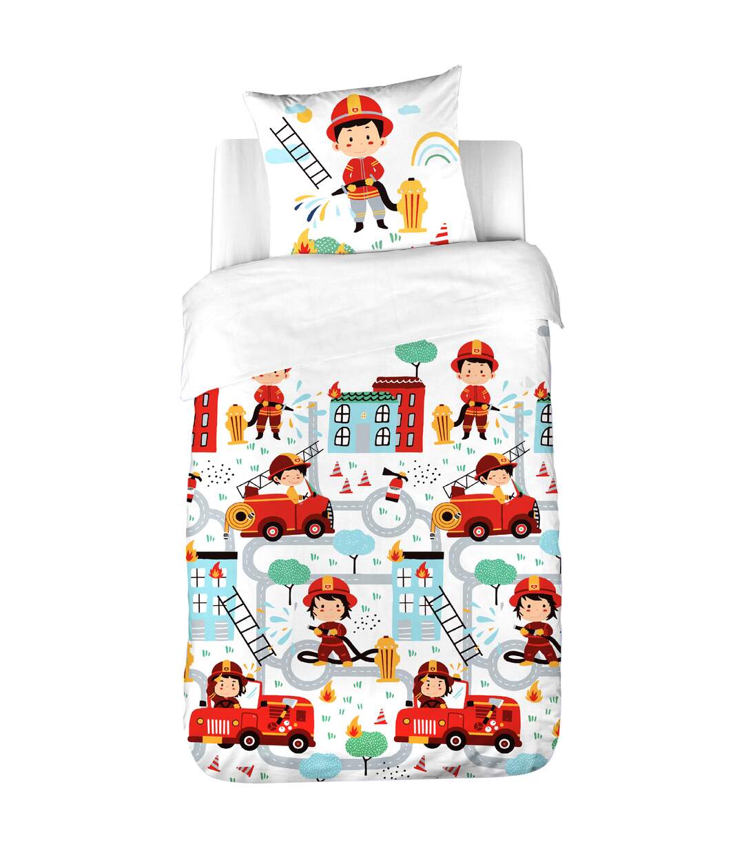 Parure de lit enfant FUEGO en coton BCI adouci-2