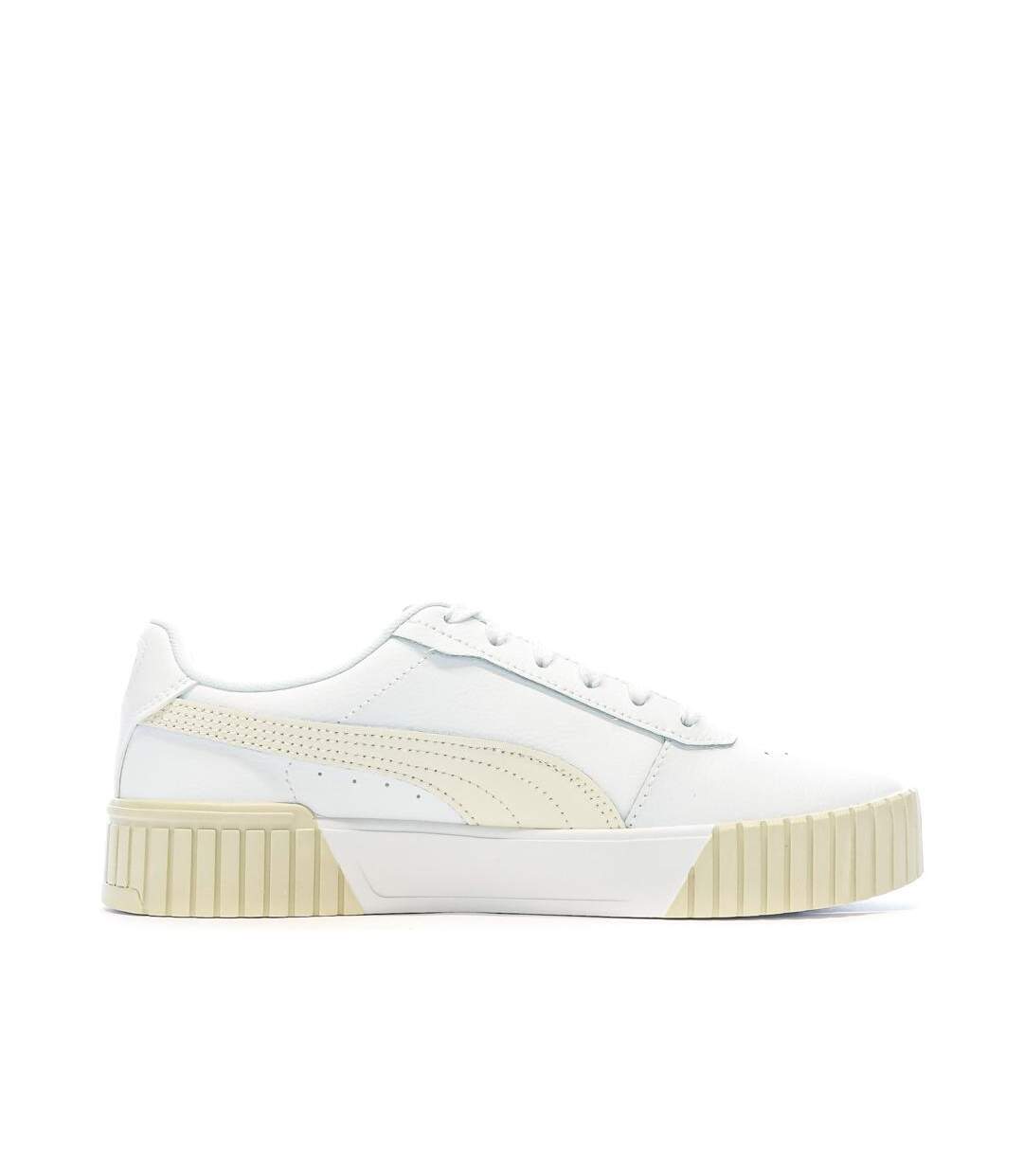 Baskets beige/blanc femme puma  carina-2