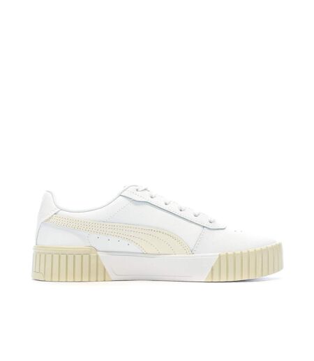 Baskets beige/blanc femme puma  carina