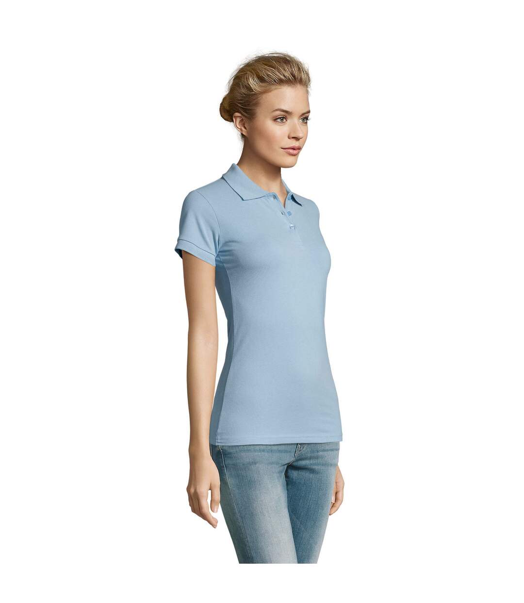 Polo Perfect Femme Bleu Ciel SOLS-1