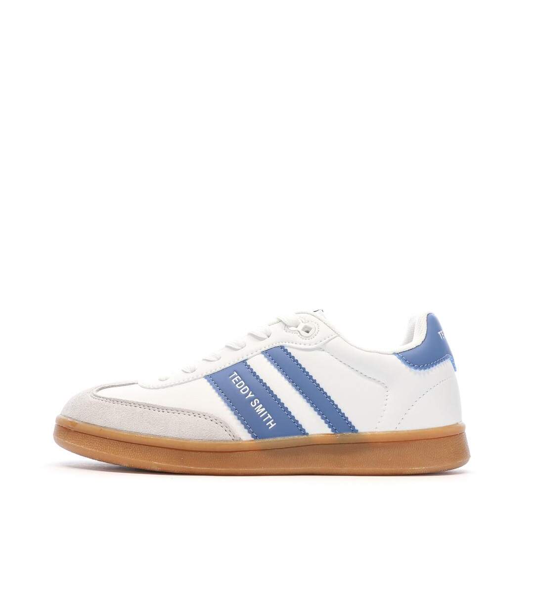 Baskets blanches/bleu femme teddy smith 120131-1