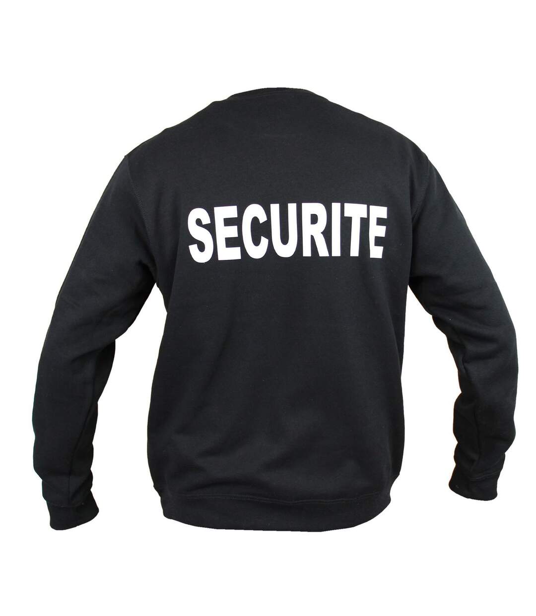 Sweat shirt unisexe marquage recto verso SECURITE - noir-2