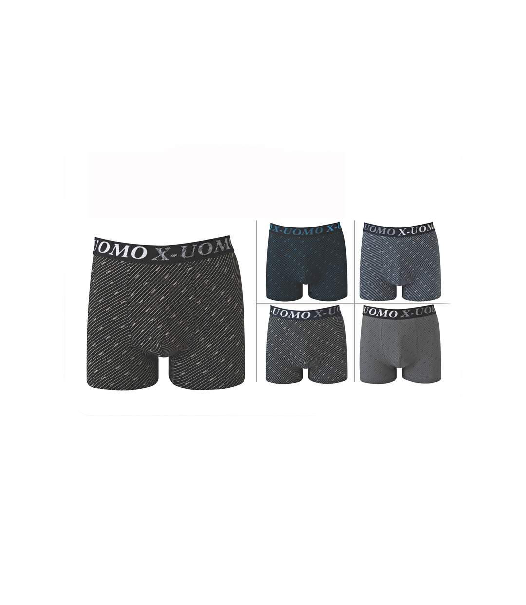 Caleçons homme - lot de 3 boxers homme comprenant 3 couleurs mélangées-1