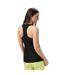 Womens/ladies Pro Mesh Vest Top Black USA-3