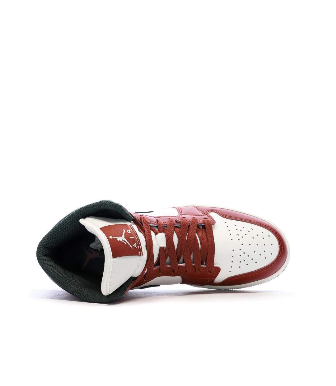Air jordan 1 mid blanche/rouge/noire homme nike-4