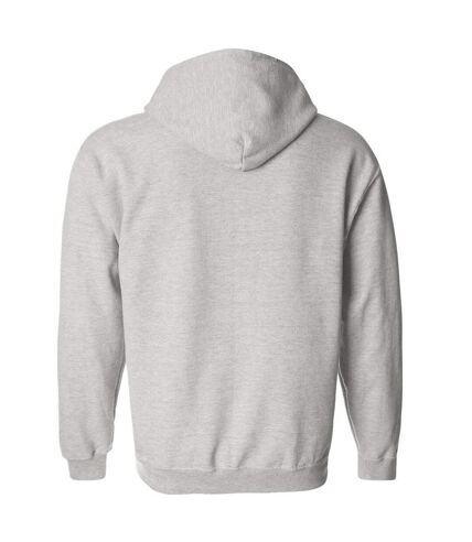 Gildan Heavy Blend Unisex Adult Full Zip Hooded Sweatshirt Top (Ash)
