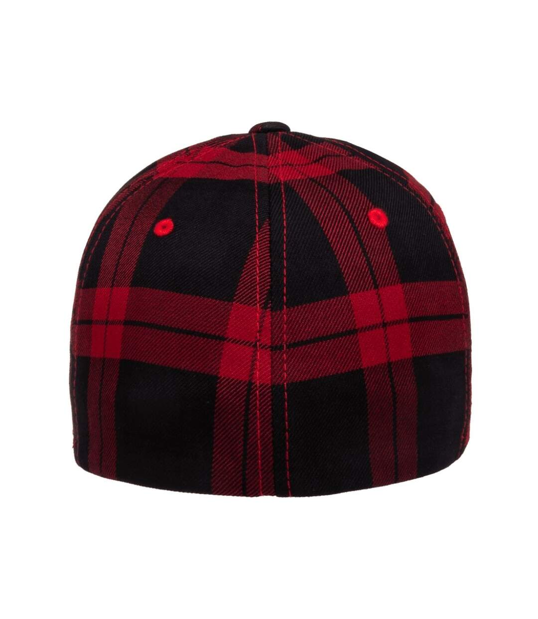 Casquette de baseball flexfit adulte noir / rouge Yupoong-2