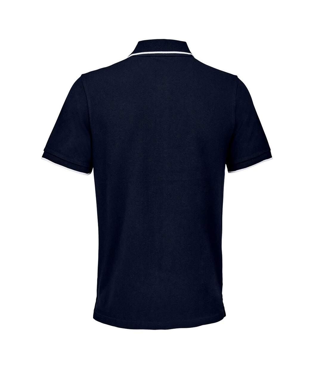Polo Palermo Adulte Bleu Marine Français Blanc SOLS-2