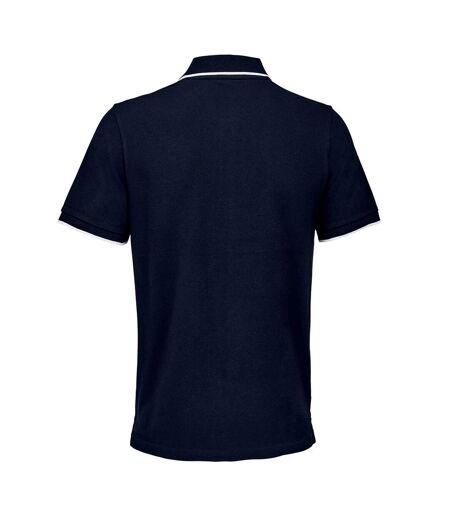Polo Palermo Adulte Bleu Marine Français Blanc SOLS