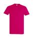 T-shirt manches courtes imperial homme fuchsia SOLS