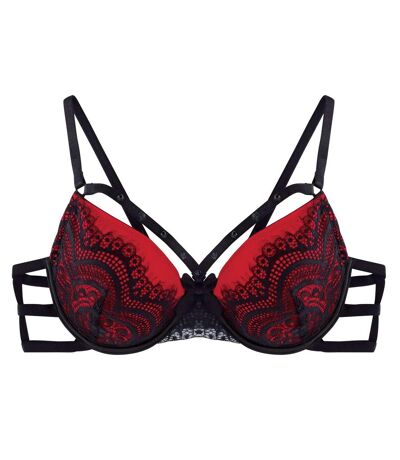 Soutien-gorge corbeille noir/rouge La Bamba