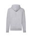 Mens Classic Heather Zipped Hoodie Heather Grey Fruit Of The Loom-2