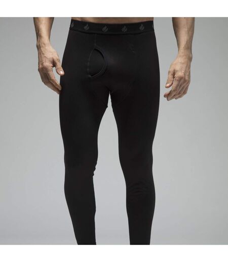 Mens Fleece Lined Base Layer Thermal Long John Bottoms