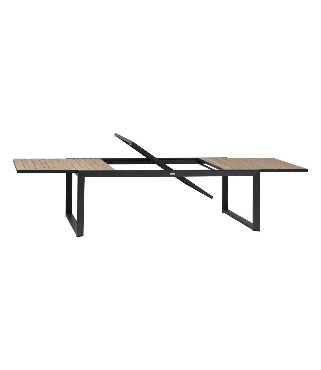 Table de jardin extensible Corvo acacia et aluminium - 12 Places-4