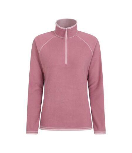 Mountain Warehouse Womens/Ladies Montana Half Zip Fleece Top (Light Pink) - UTMW637