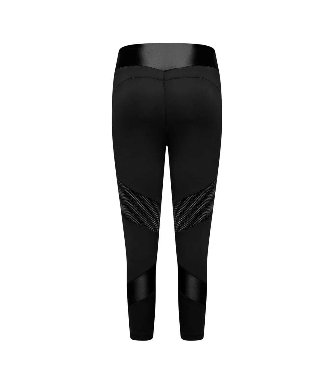 Legging ¾ Motif/style Panneau Maillé Femme Noir Dare 2B-2