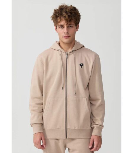 Sweat shirt zippé à capuche, kangourou