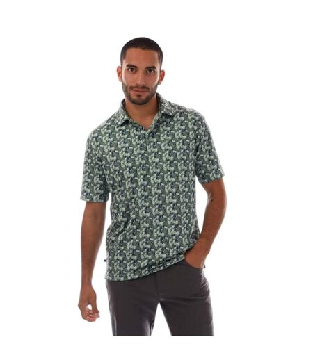 Polo Motif/style Géométrique Trawick Homme Sauge Farah