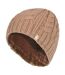 Ladies Cable Knit 3.4 Tog Fleece Lined Thermal Winter Hat-1