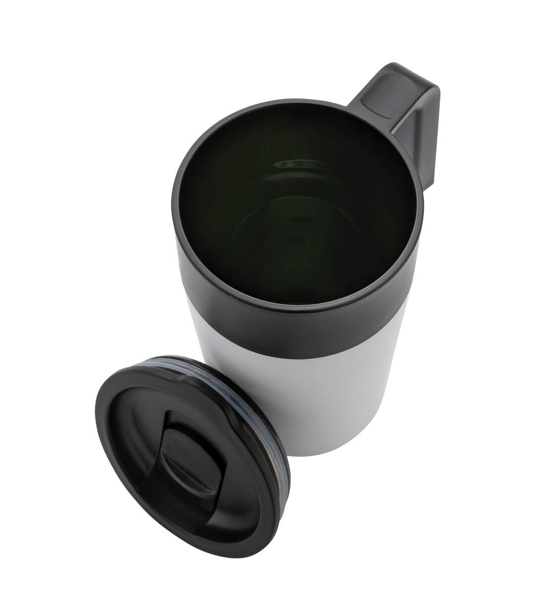 Recycled polypropylene stainless steel travel mug one size white XD Collection-2