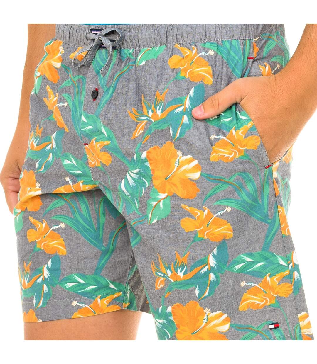 Men's straight-cut pajama shorts with hems UM0UM00153-2