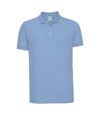 Russell Mens Stretch Short Sleeve Polo Shirt (Sky Blue)