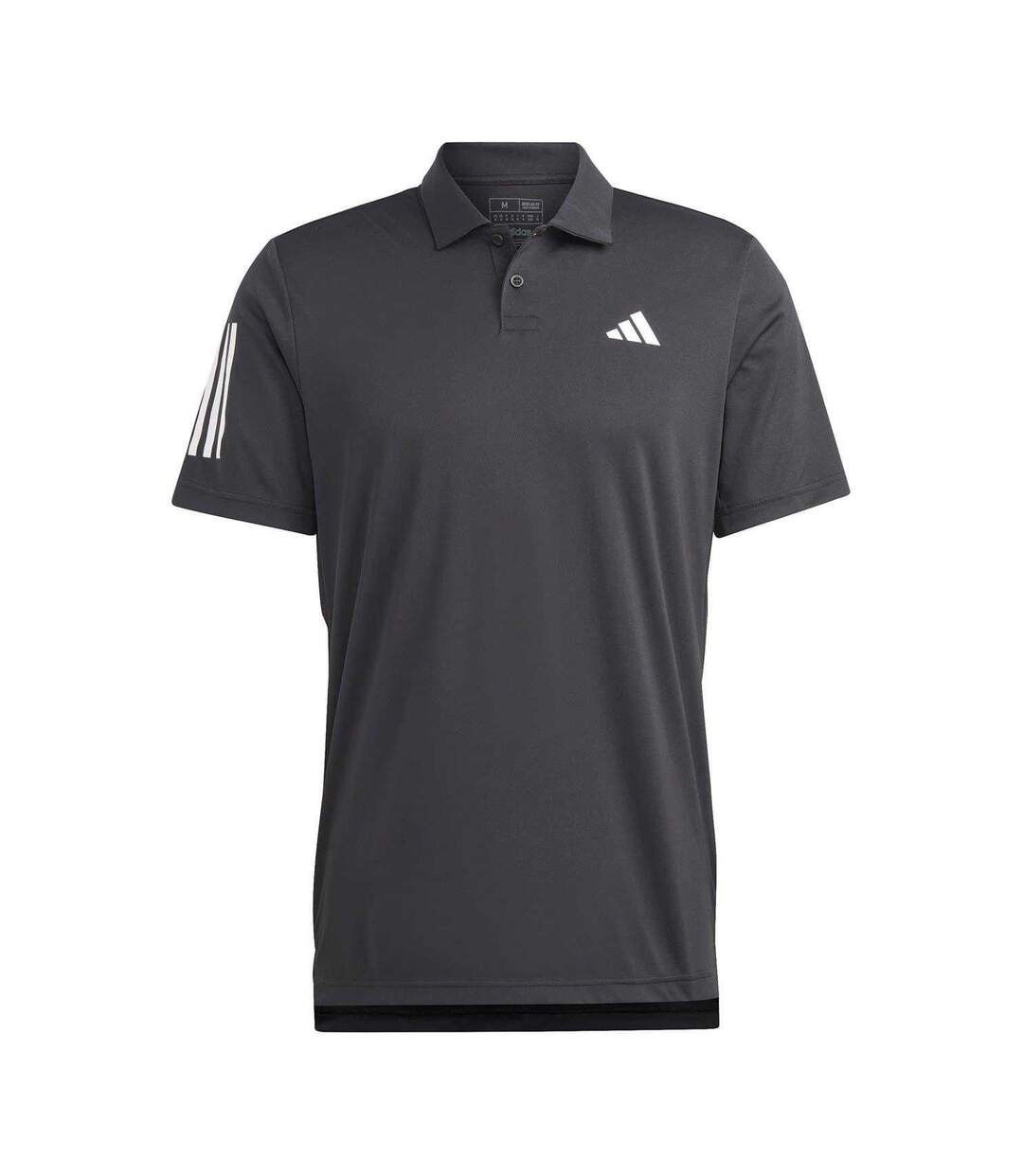Polo Motif/style 3 Rayures Club Homme Noir Blanc Adidas-2