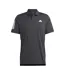Polo Motif/style 3 Rayures Club Homme Noir Blanc Adidas-2